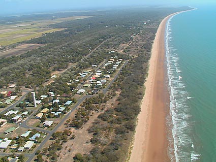 Moore Park Beach from ther air.